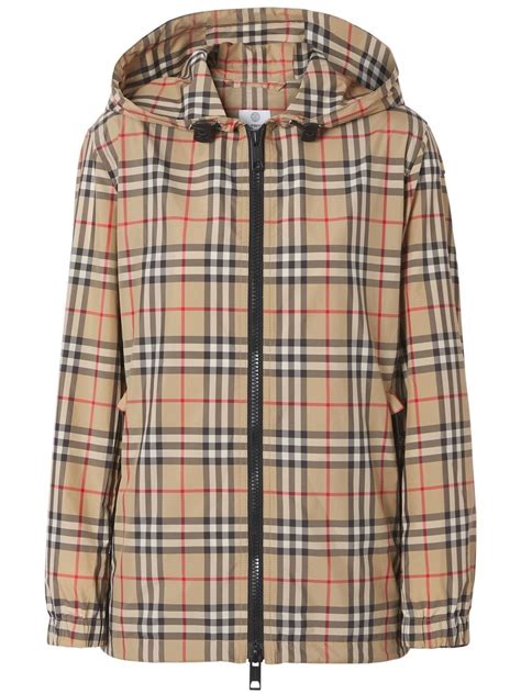 burberry checked hooded jacket|Burberry vintage check hooded jacket.